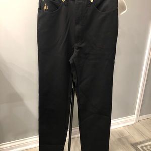 Vintage ROCCO BAROCCO Jeans black  size 42 women's Made In  ITALY